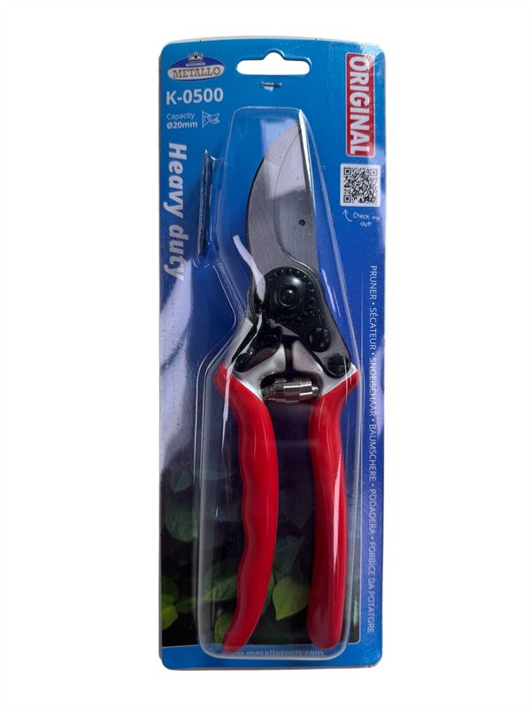 Snoeischaar 21,5cm.  rood k-0500