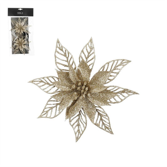 Clip poinsettia champ h2xd16cm 2/se