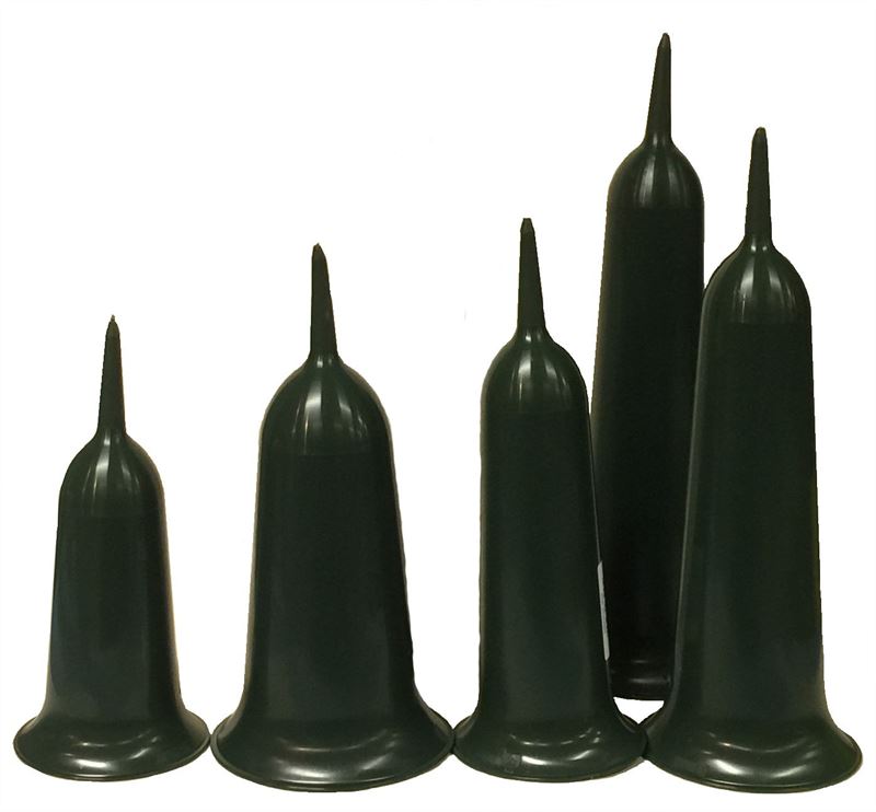 Grafvaas 37cm groen 5/zak