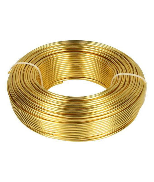 Aluminiumdraad 2mm/118mtr messing 1