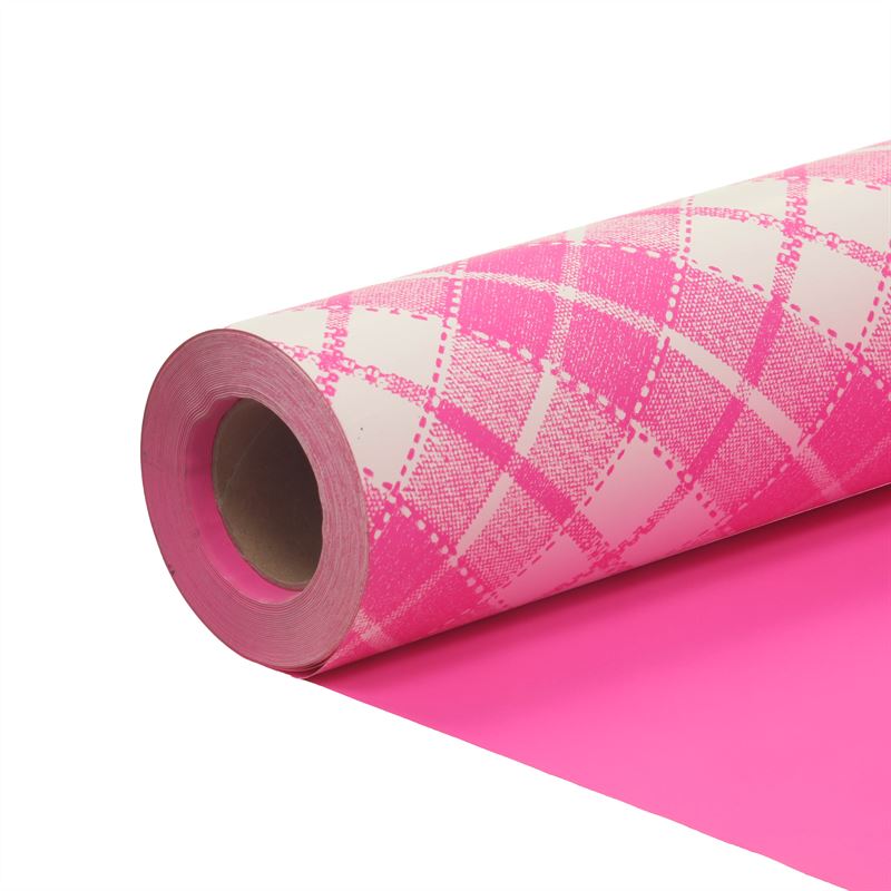 Folie Tartan fuchsia pp35  60cm. 50