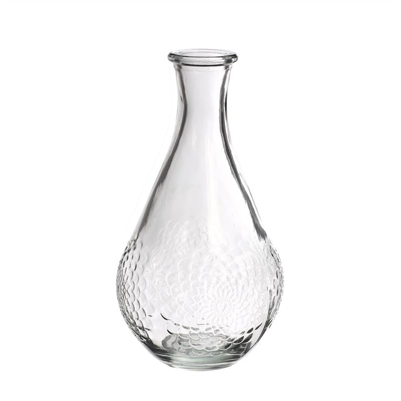 Vase Dahlia D9 H16 cm clear