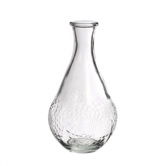 Vase Dahlia D9 H16 cm clear
