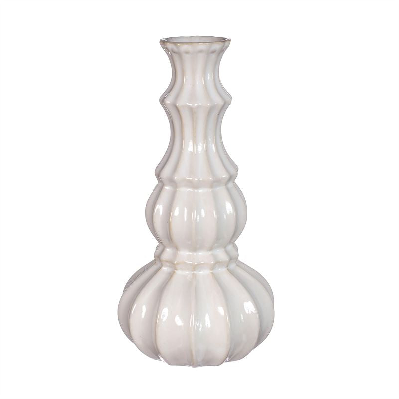 Vase Delphi D.10,3 x h.20 cm beige