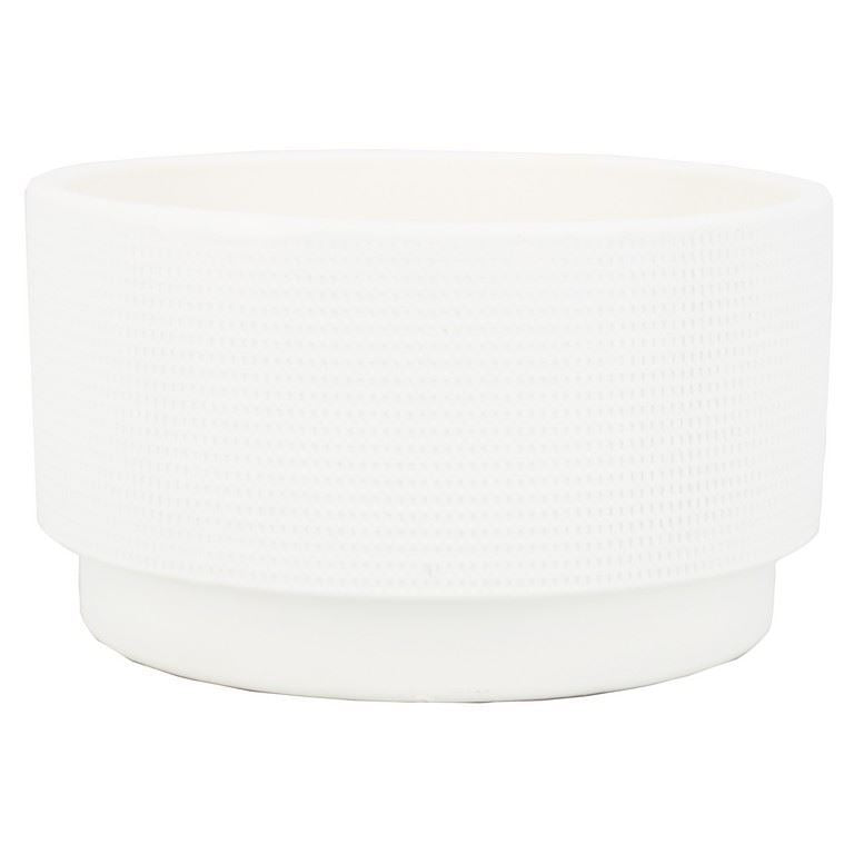 Schaal Lily d28 h14cm wit mat