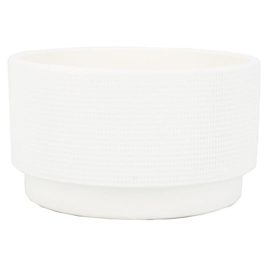 Schaal Lily d28 h14cm wit mat