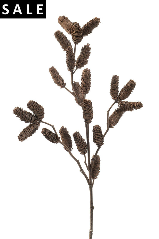 Pine cone spray x3 dk brown 75cm
