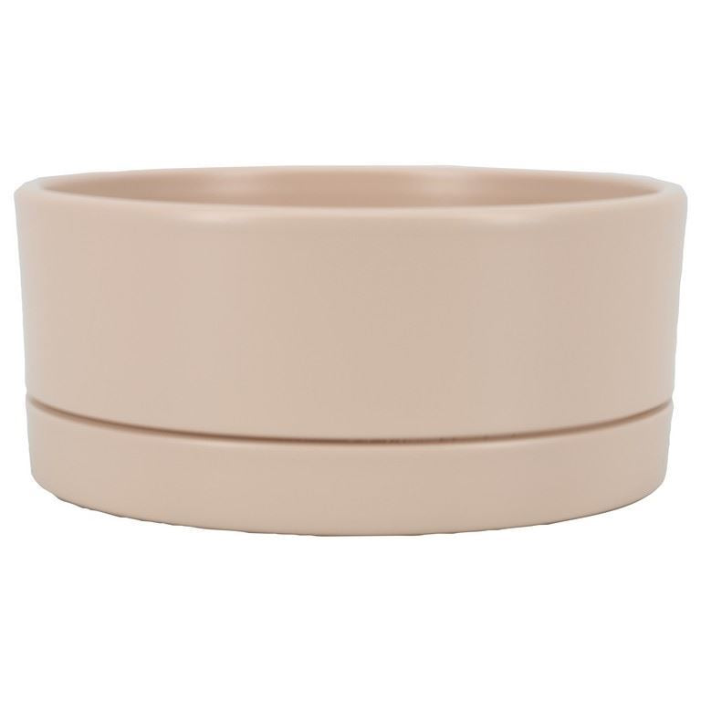 Schaal Lynn d18.5 h9cm ivoor mat