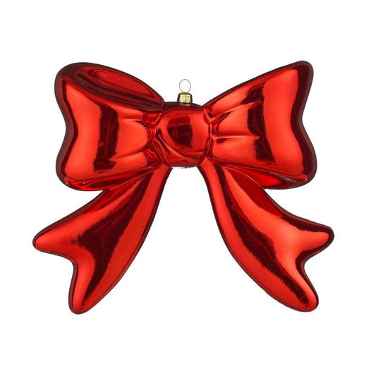 Ornament strik rood l20xb6xh20cm