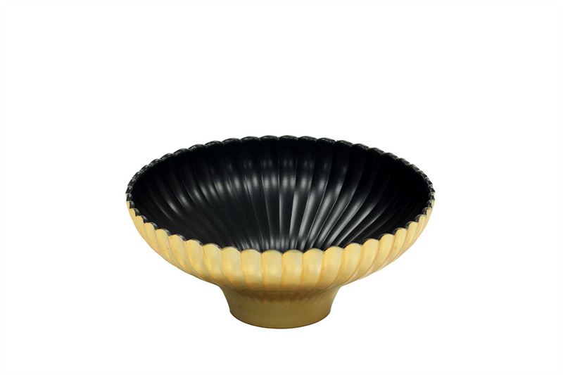 Pot Laar plastic ribbel D.17/H.7cm