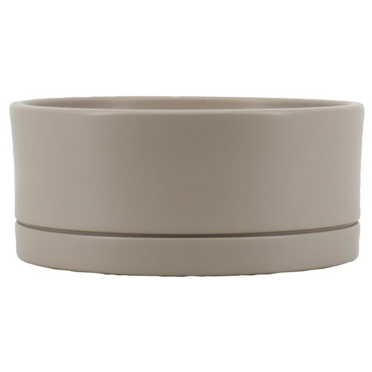 Schaal Lynn d18.5 h9cm taupe mat