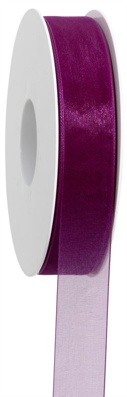 Organdy 25mm x 50mtr paars