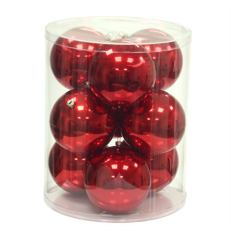 Bal kunstst.D10cm.gl.rd 9/set