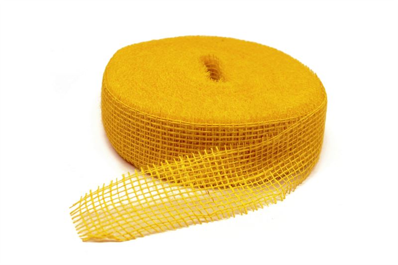 Jute 5cmx40m mosterd geel (8150)