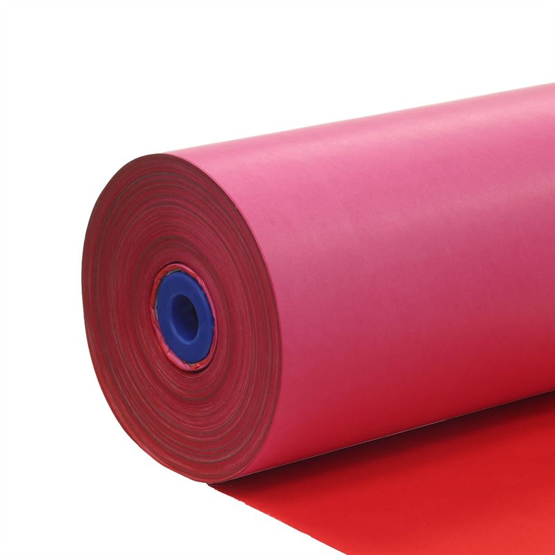 Wit kraft 50 grs 60 cm donkerroze