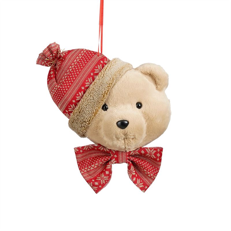 Ornament beer bruin l22xb13xh27cm