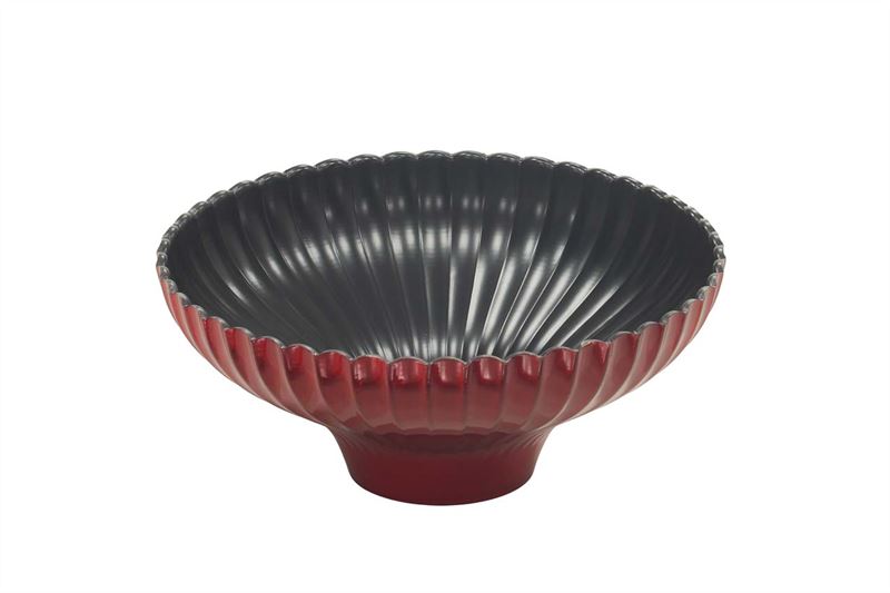 Pot Laar plastic ribbel D.17/H.7cm