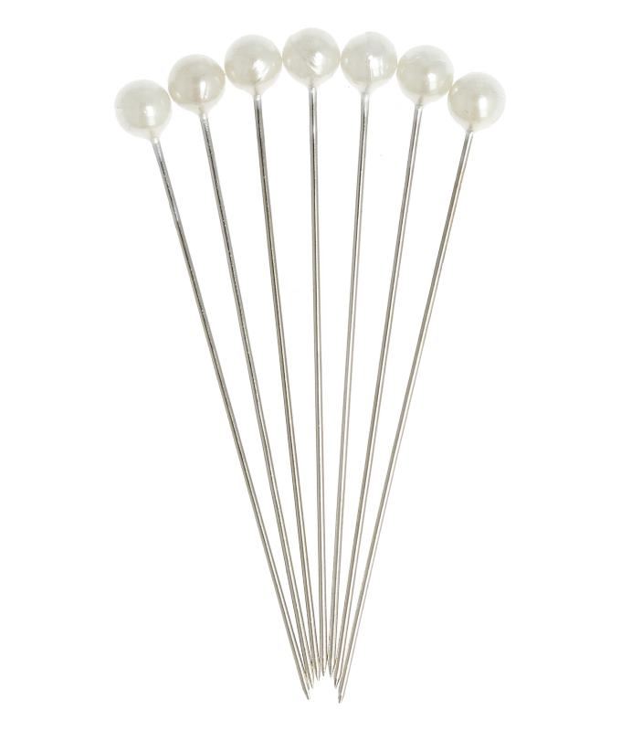 Pushpins 6mm white ds100st. 1354-28