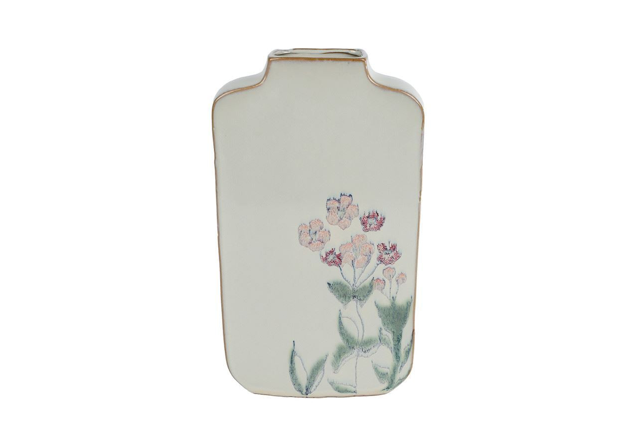 "Vaas ""Dieuwke"" L creme 16,5x5x28