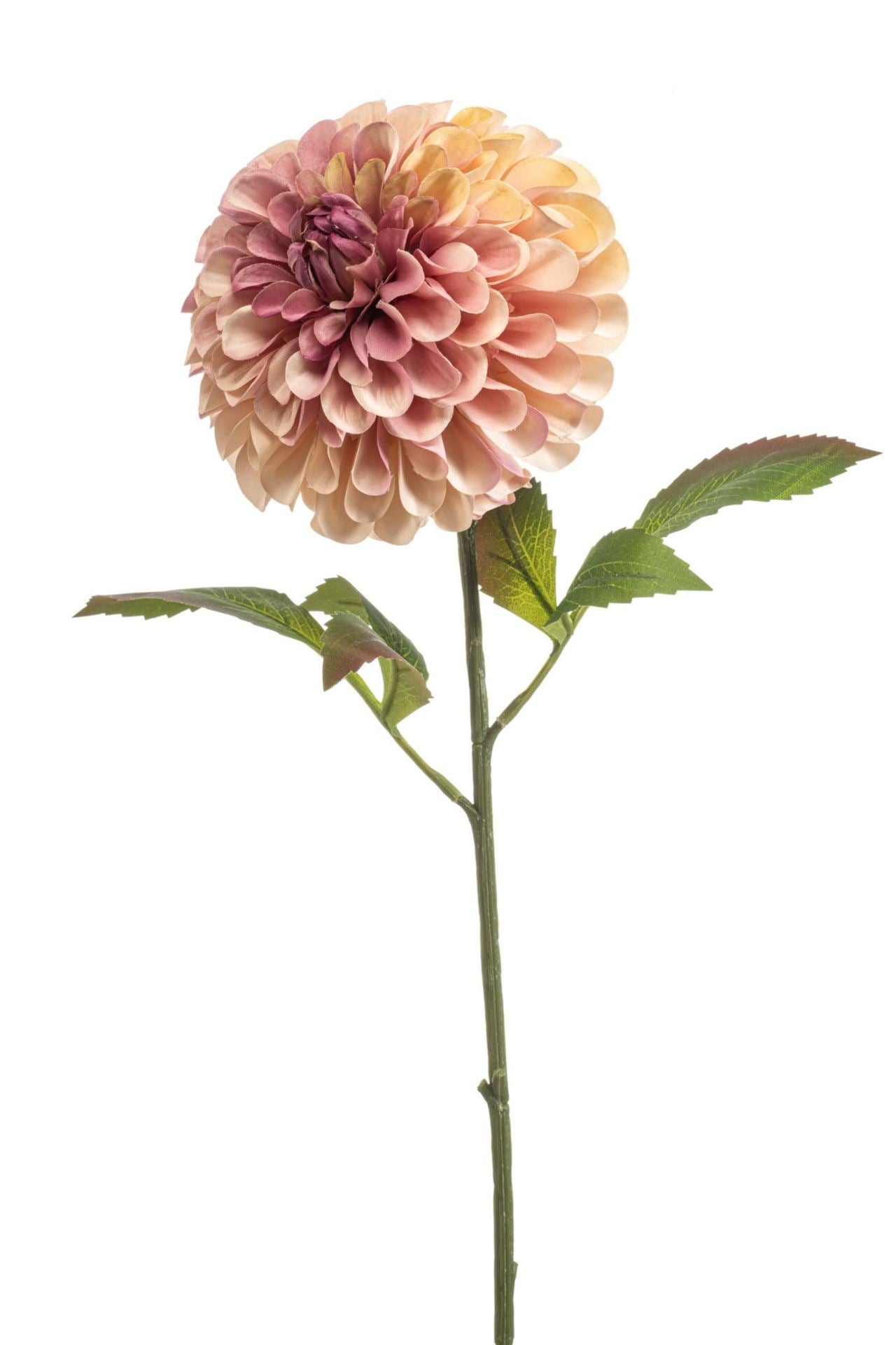 Dahlia pompon spray XL orange 77cm