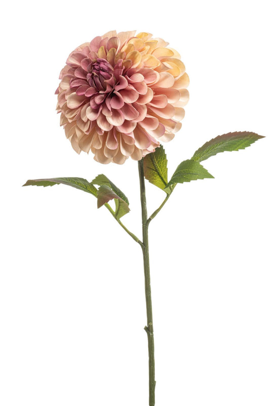 Dahlia pompon spray XL orange 77cm