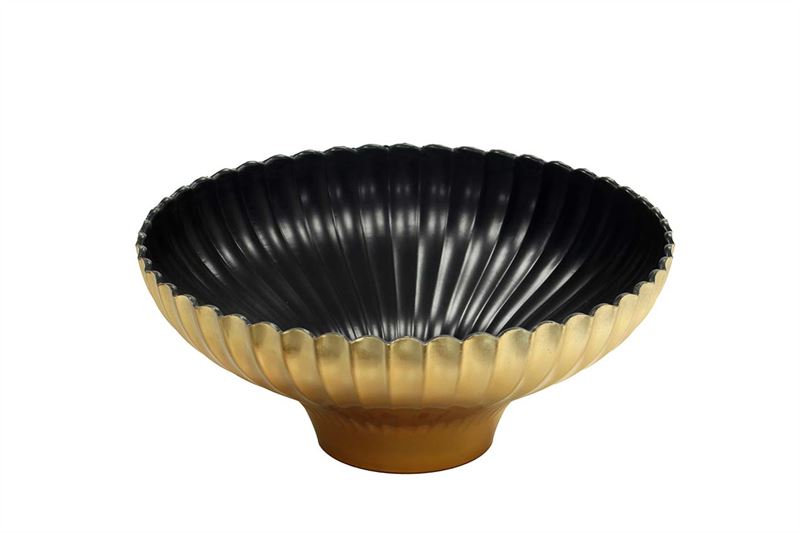 Pot Laar plastic ribbel D.24/H.10cm