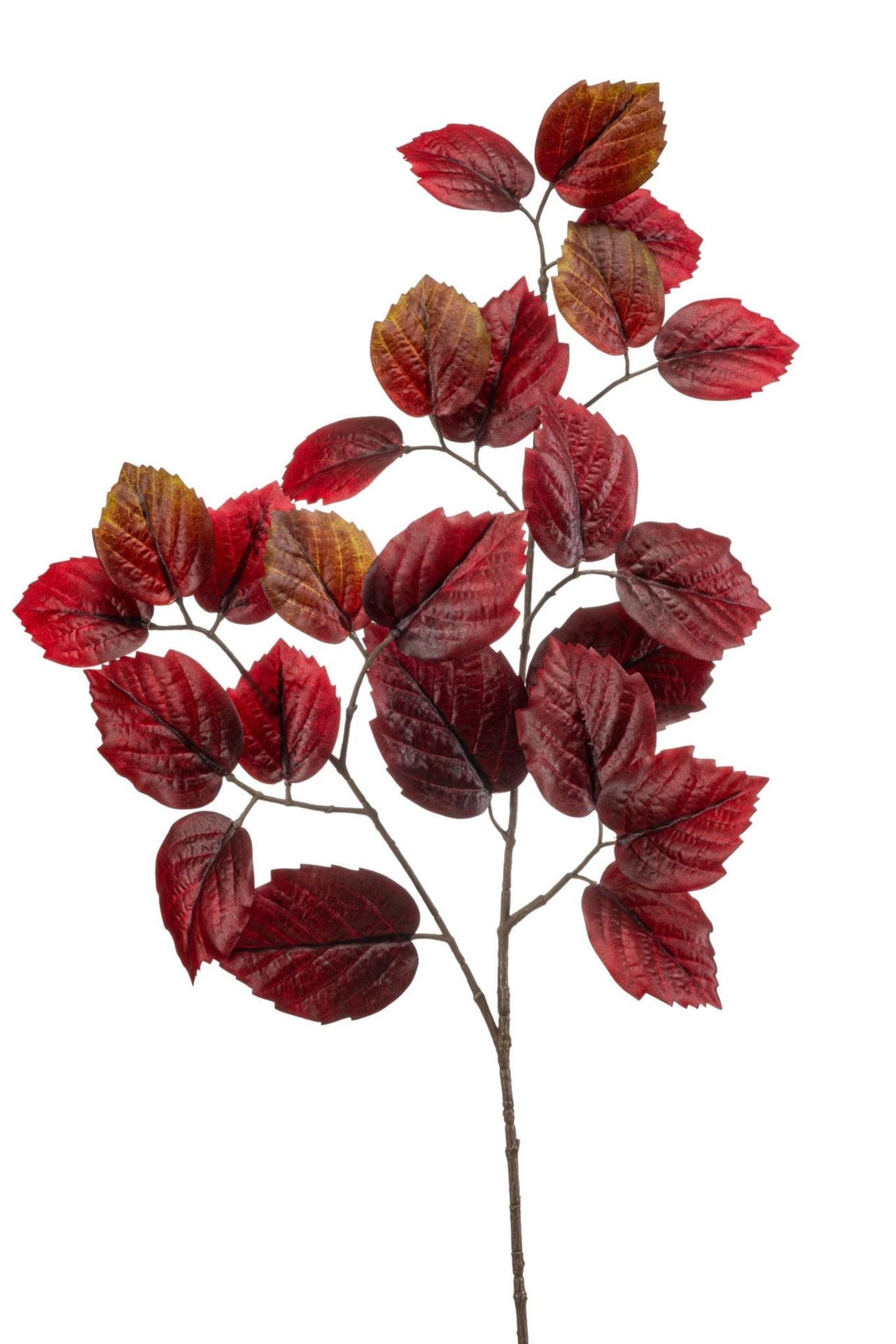 Birch lvs spray burgundy 80cm