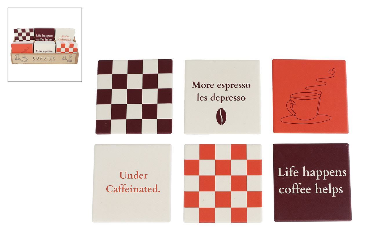 "Onderzetter ""Coffee""  tekst 10x1